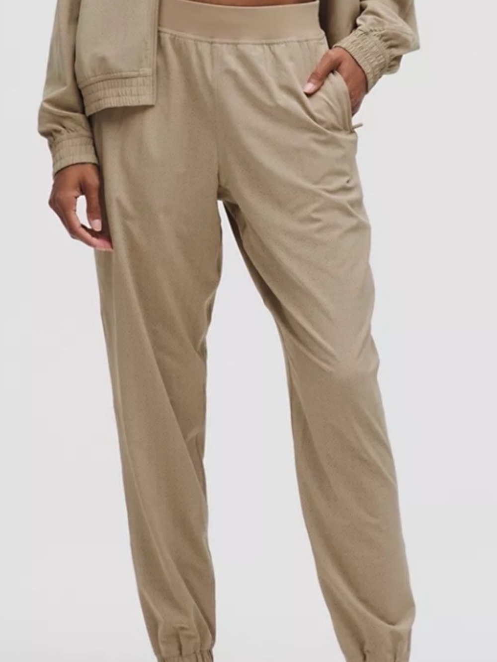 Lululemon Adapted State Perforated High Rise Jogger Size 14 Running Training